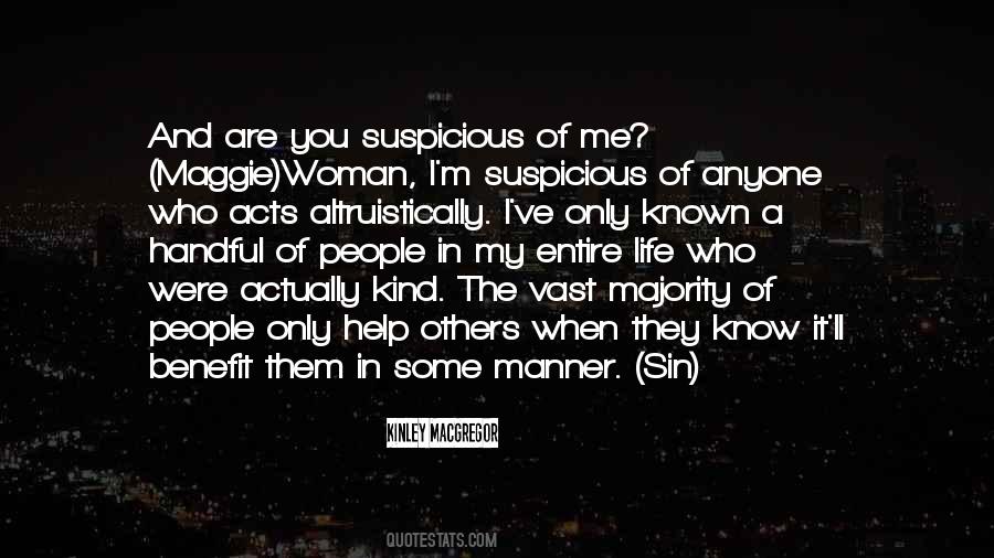 Suspicious Woman Quotes #473029