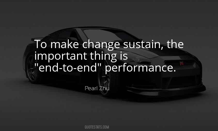 Sustain Change Quotes #399952