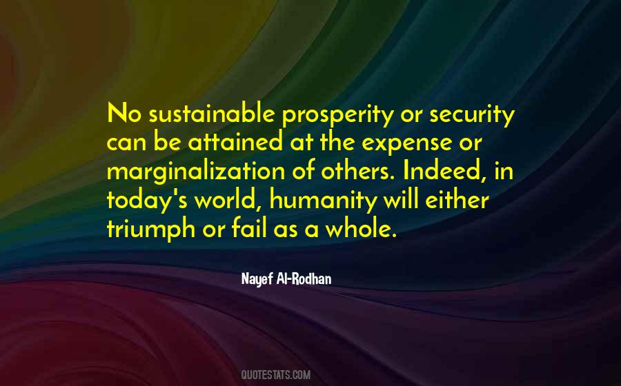 Sustainable Prosperity Quotes #1629034