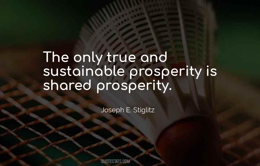 Sustainable Prosperity Quotes #683207