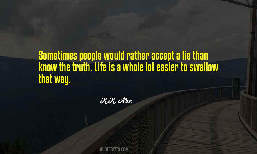 Swallow The Truth Quotes #271892