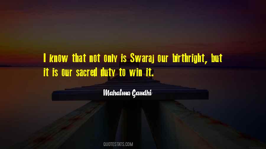 Swaraj Quotes #809608