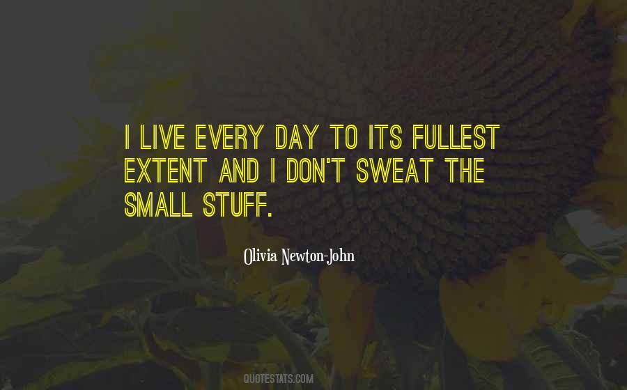 Sweat Small Stuff Quotes #671497