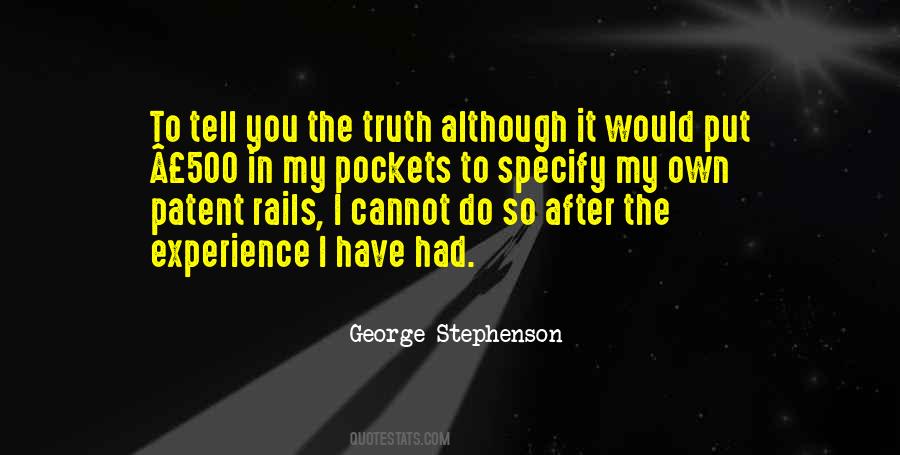 Quotes About George Stephenson #76766