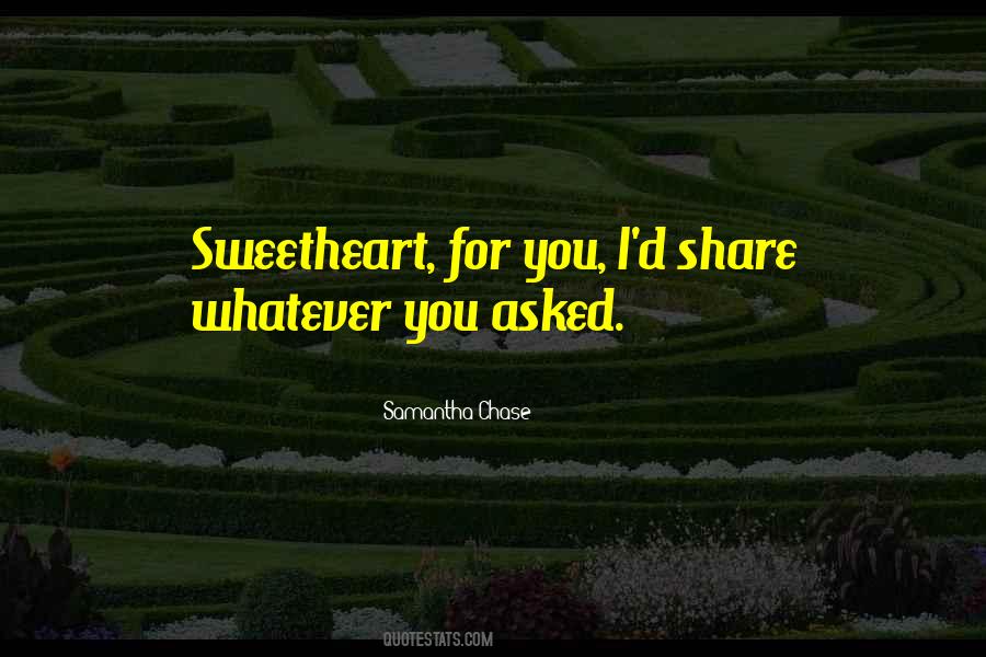 Sweetheart Quotes #1307528