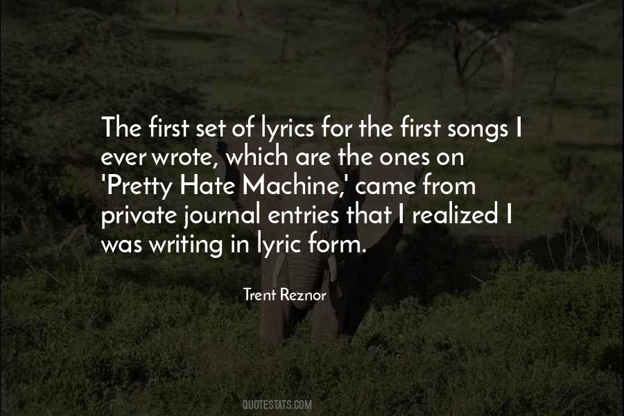 Quotes About Trent Reznor #794278