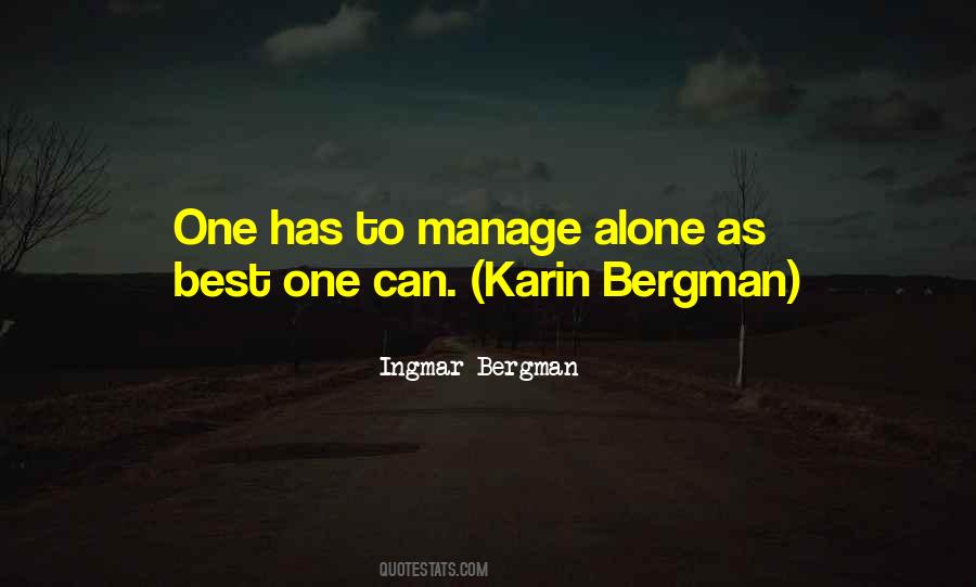 Quotes About Ingmar Bergman #1162949