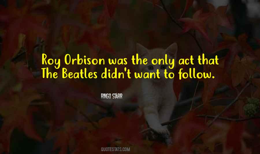 Quotes About Roy Orbison #1855706