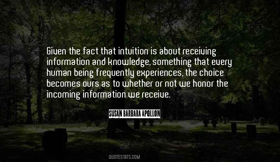 Quotes About Being Intuitive #511189
