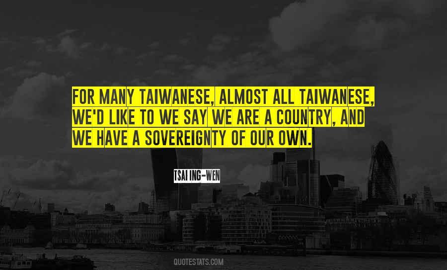 Taiwanese Quotes #411390