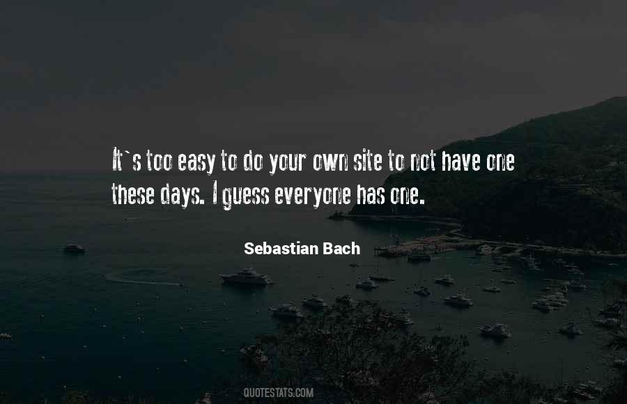 Quotes About Sebastian #151378