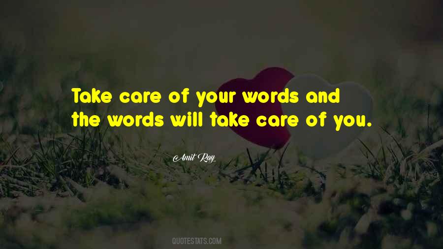 Take Care Of You Quotes #1080752