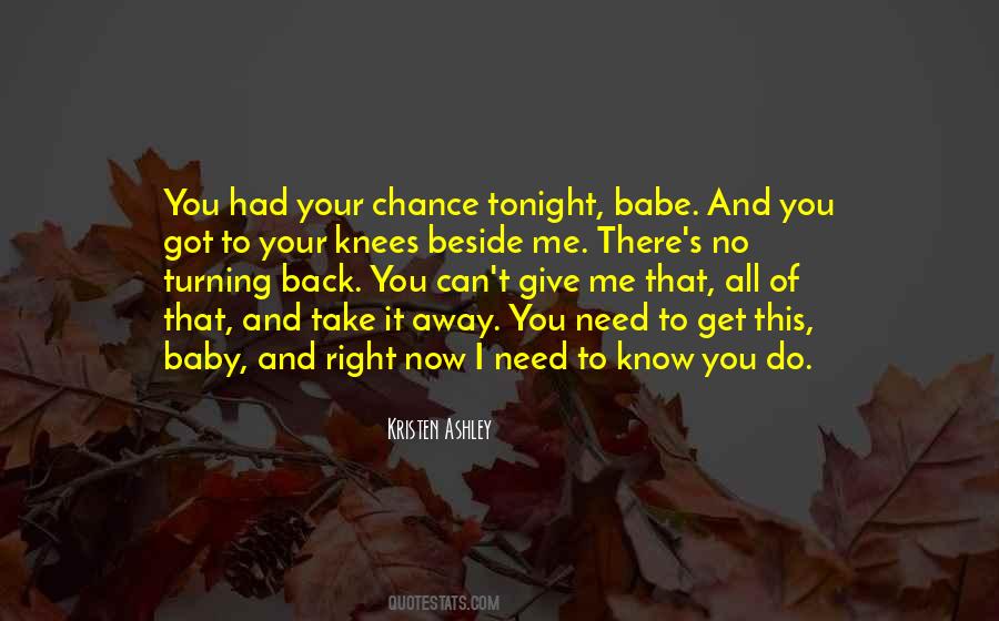 Take Me Back Baby Quotes #395416