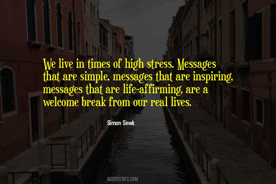Quotes About Stress In Life #417794