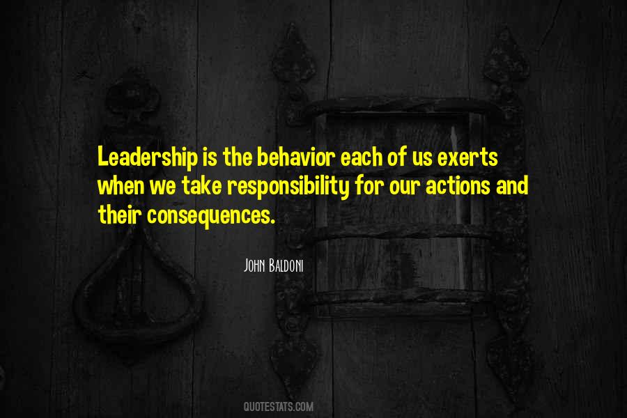 Take Responsibility For Your Own Actions Quotes #986053