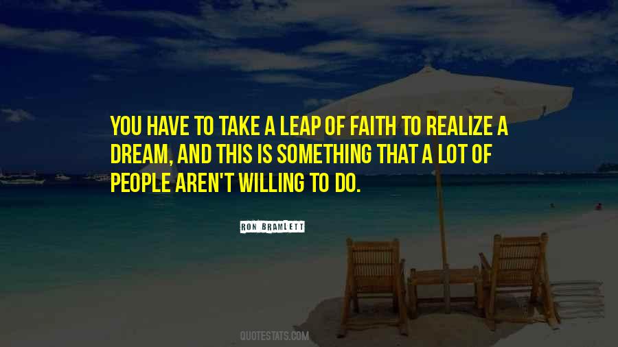 Take That Leap Quotes #1075804
