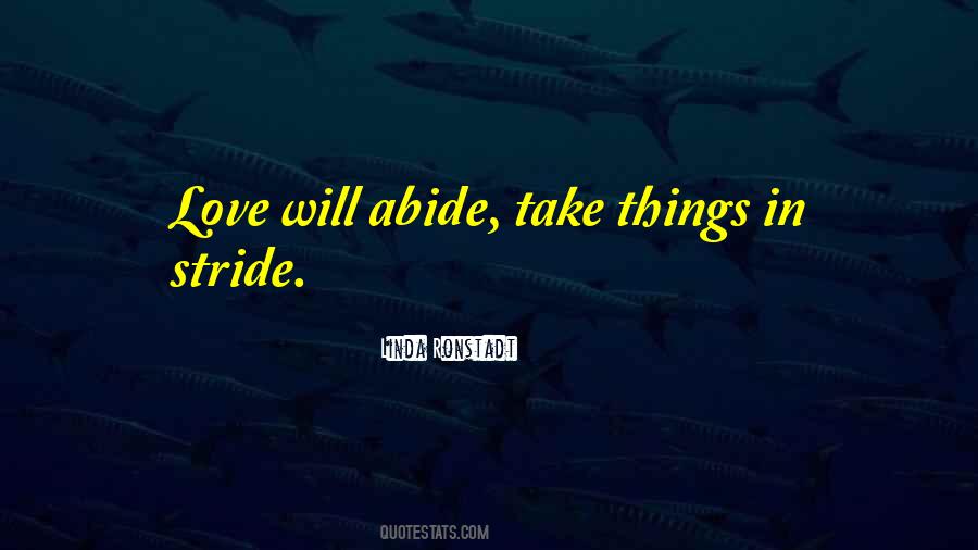 Take Things In Stride Quotes #1291365