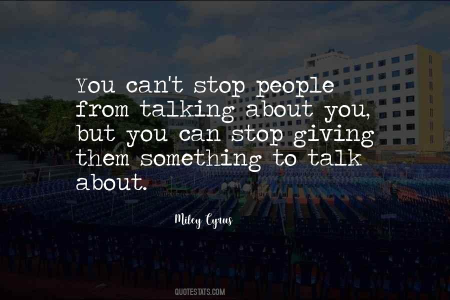 Talk About Quotes #1787002