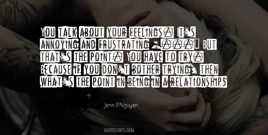 Talk About Your Feelings Quotes #1395584