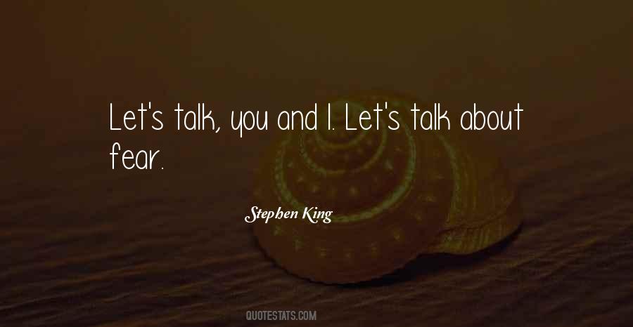 Talk And Talk Quotes #19535