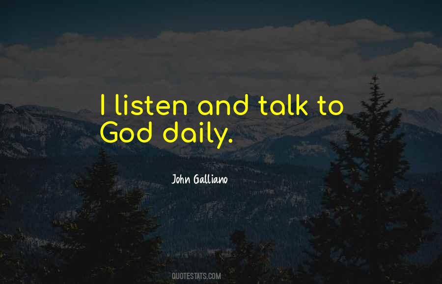 Talk To God Quotes #878007