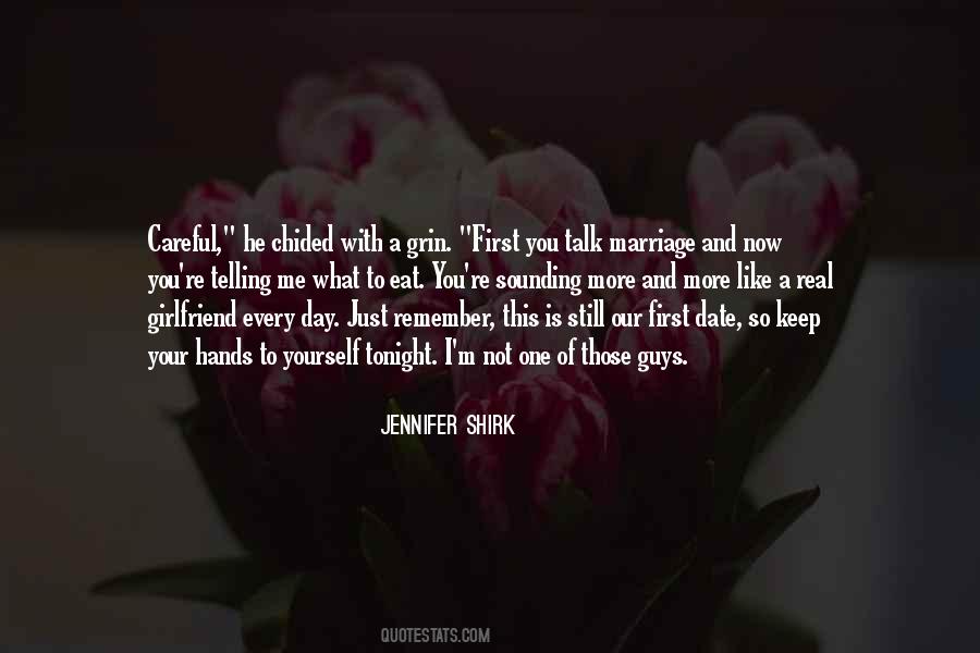 Talk To Me First Quotes #1102342