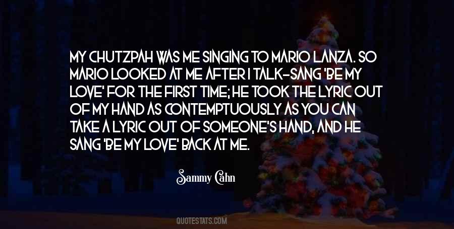 Talk To Me First Quotes #668390