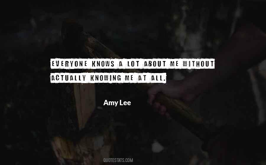 Quotes About Amy Lee #23593