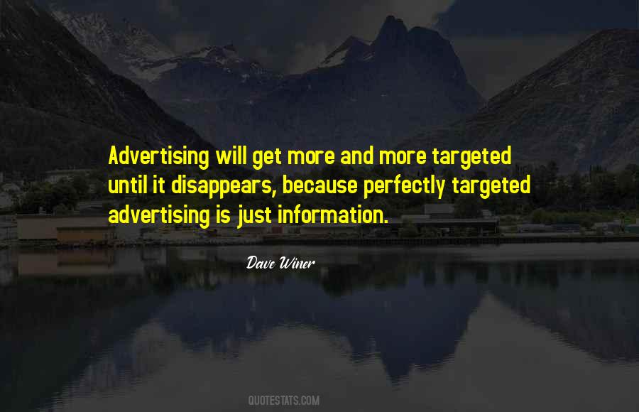 Targeted Advertising Quotes #1202738