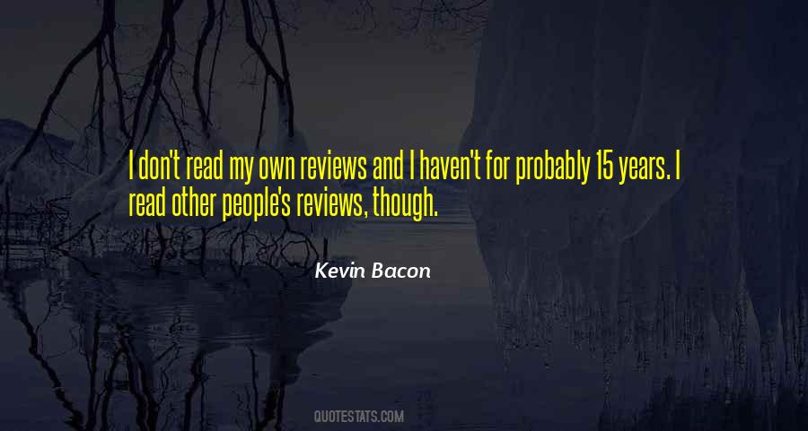 Quotes About Kevin Bacon #1754351