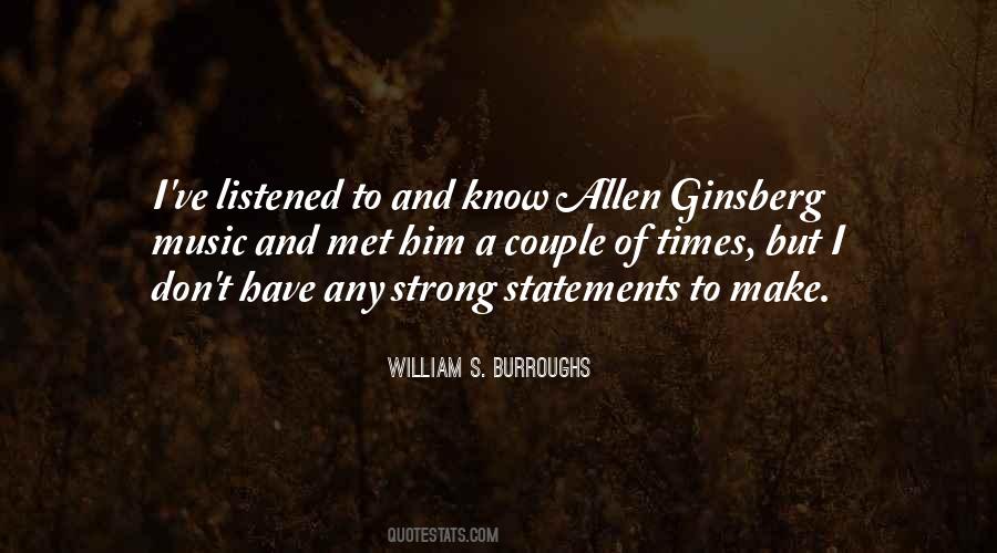 Quotes About Allen Ginsberg #461783