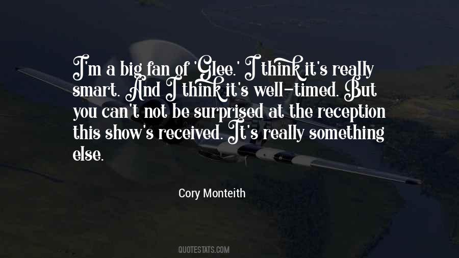 Quotes About Cory Monteith #1093631