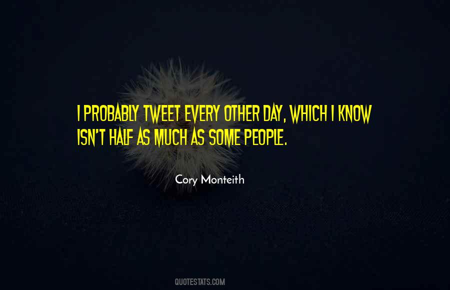 Quotes About Cory Monteith #1629684