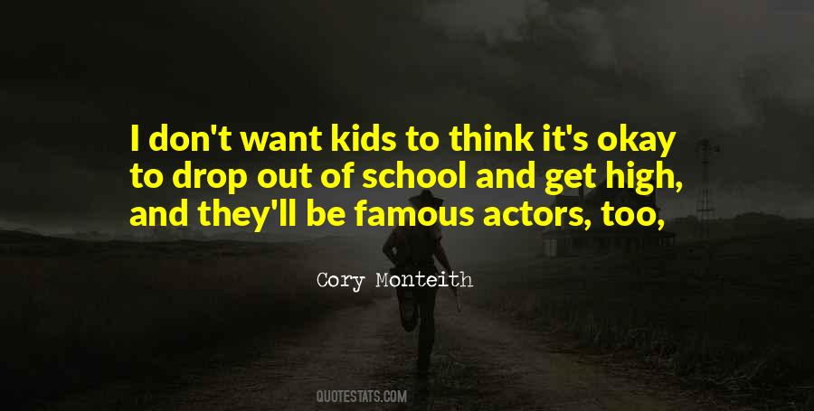 Quotes About Cory Monteith #1675392