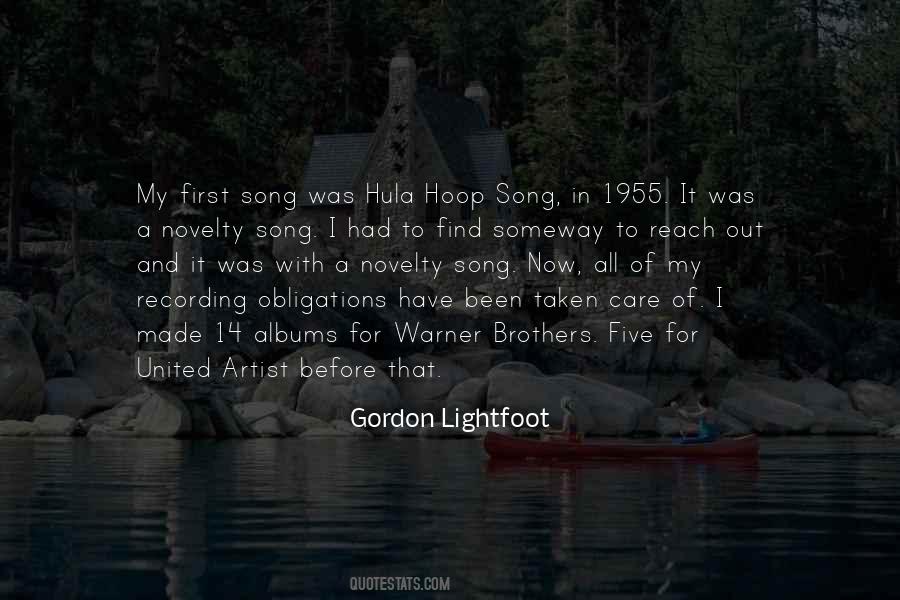 Quotes About Gordon Lightfoot #1805834