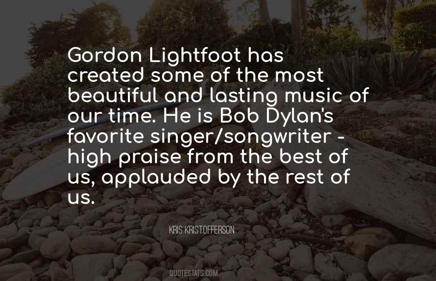 Quotes About Gordon Lightfoot #863232