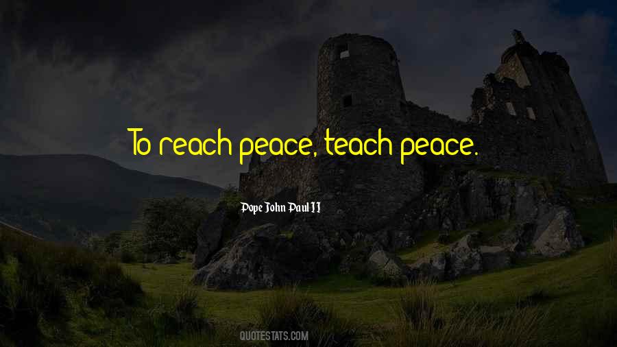 Teach Peace Quotes #199379