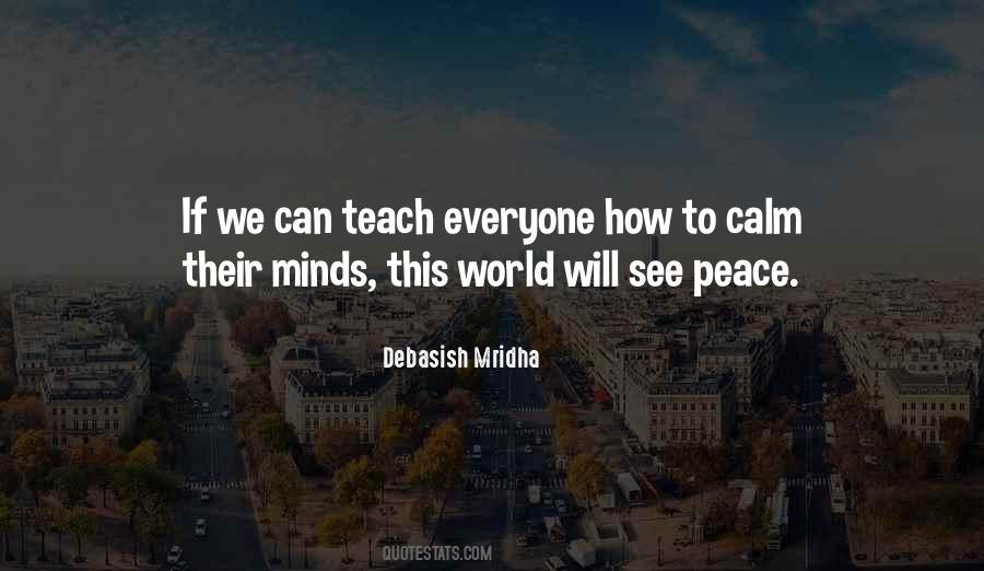 Teach Peace Quotes #242046