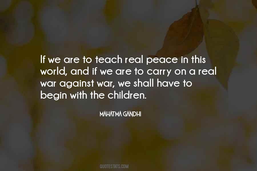 Teach Peace Quotes #495044