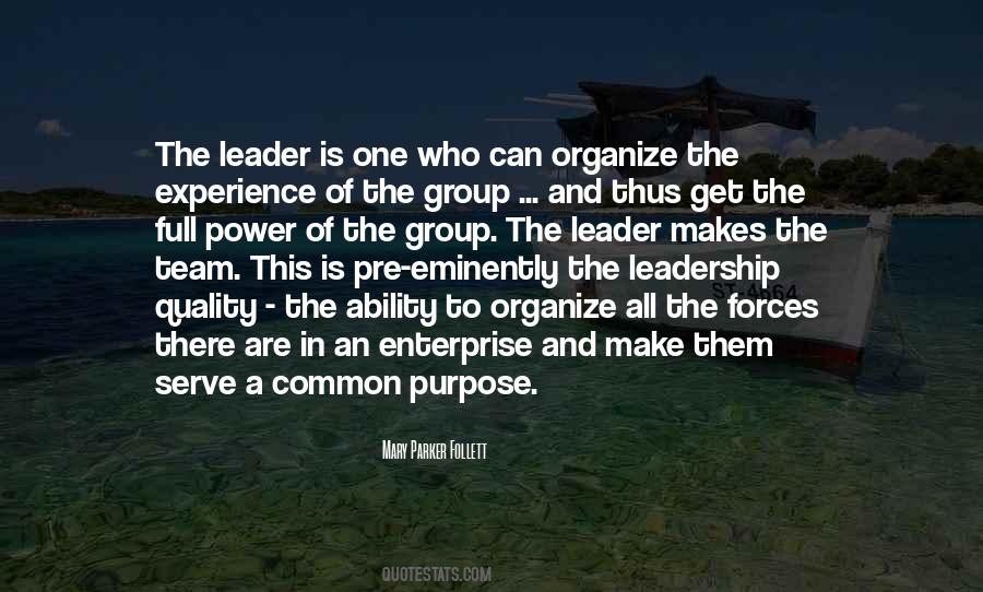 Team And Leader Quotes #1735697