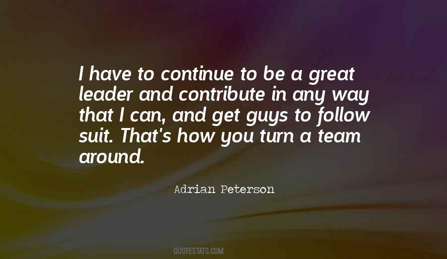 Team And Leader Quotes #527187