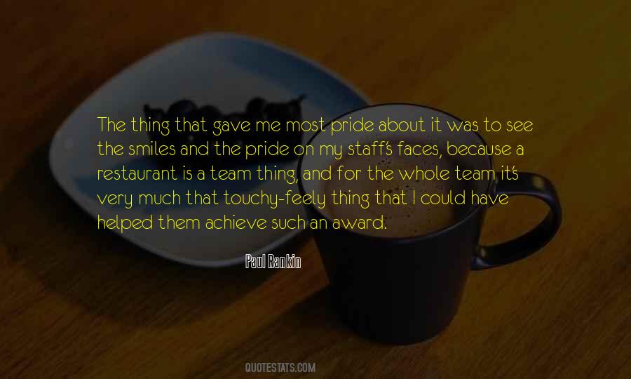 Team Award Quotes #1523376