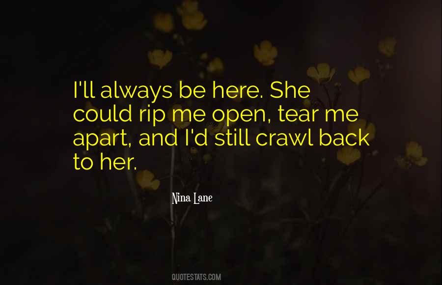 Tear Me Apart Quotes #1212305