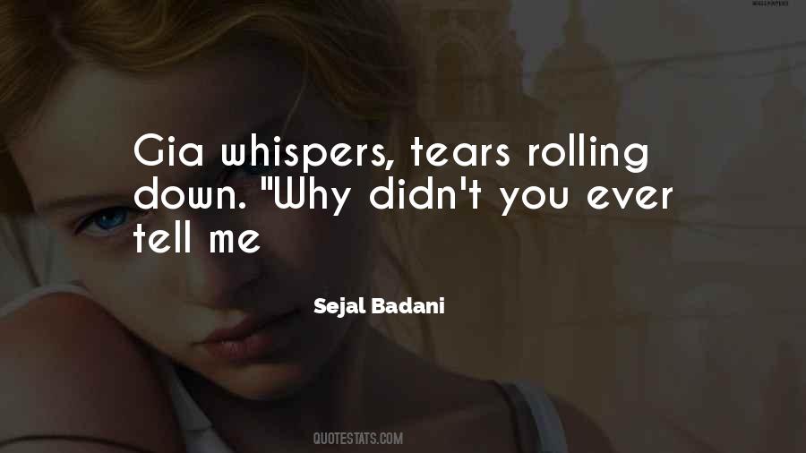 Tears Rolling Quotes #103482