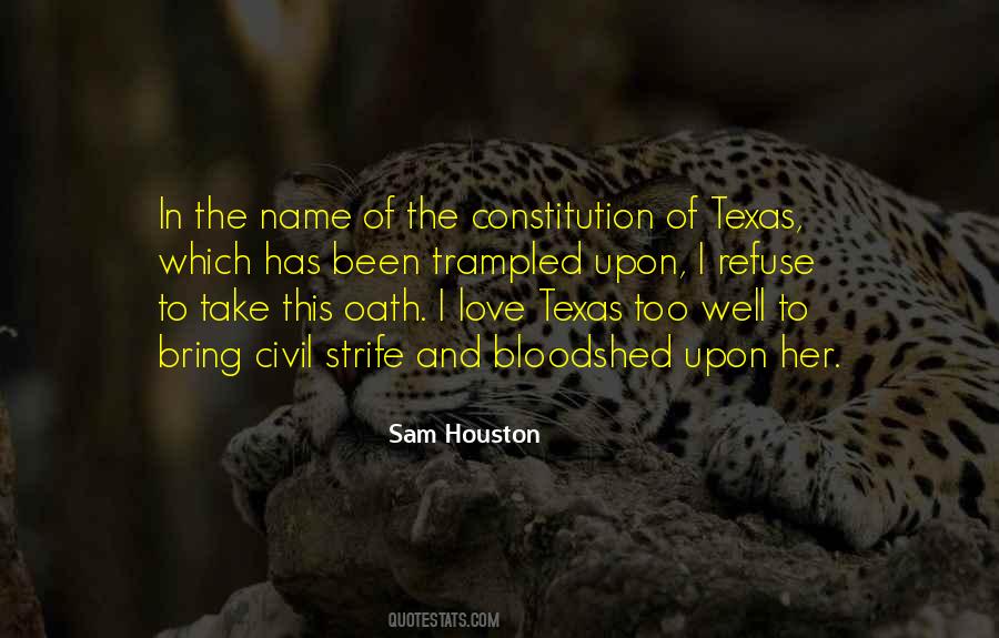 Quotes About Sam Houston #1534931