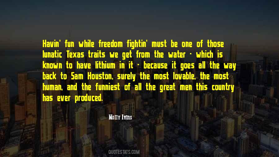 Quotes About Sam Houston #521521