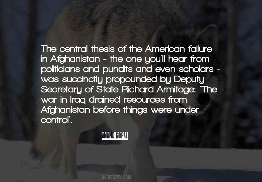 Quotes About Afghanistan War #1209557