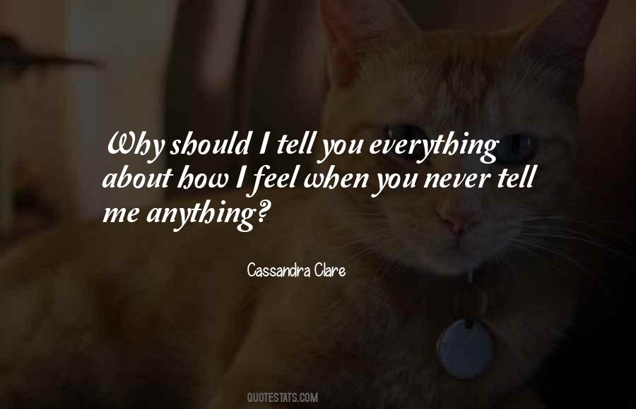 Tell Me Everything About You Quotes #425750