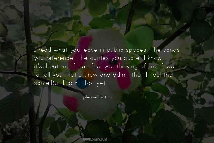 Tell Me What You Feel Quotes #1438936