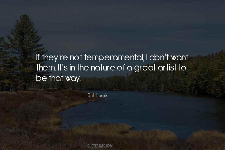 Temperamental Quotes #1504393